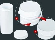 Kutijica u obliku tube 75mL, sa sigurnosnim prstenom za lekove - 100 kom
