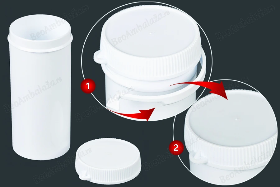 Kutijica u obliku tube 75mL, sa sigurnosnim prstenom za lekove - 100 kom-slika_proizvoda