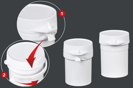Kutijica u obliku tube 20mL, sa sigurnosnim prstenom za lekove - 100 kom-1