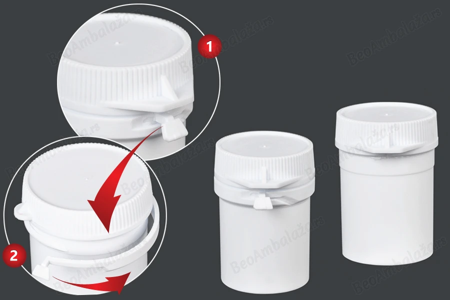 Kutijica u obliku tube 20mL, sa sigurnosnim prstenom za lekove - 100 kom-slika_proizvoda