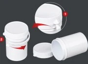 Kutijica u obliku tube 50mL, sa sigurnosnim prstenom za lekove - 100 kom