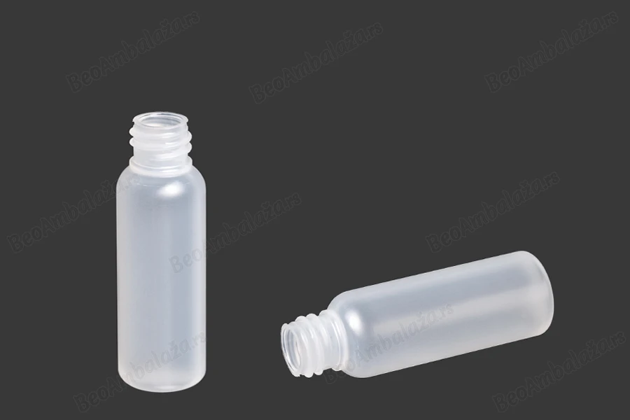 Plastična poluprovidna flašica 20mL sa grlom PP18, bez zatvarača - 12 kom-dimenzije_slike