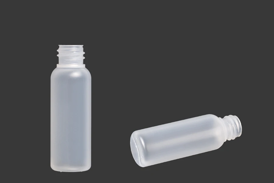 Plastična poluprovidna flašica 20mL sa grlom PP18, bez zatvarača - 12 kom-