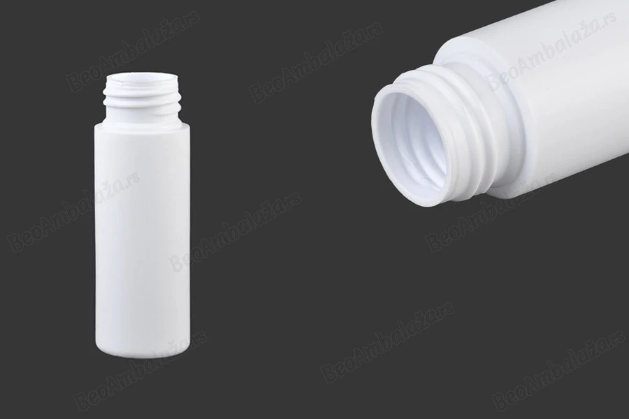 Bela plastična flašica 25mL, PP24-
