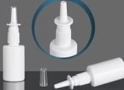 Bela plastična flašica 50mL sa sprejom za kapi za nos - 12 kom-