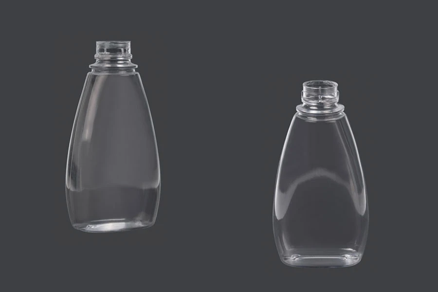 Plastična providna flaša 350mL za kečap, senf, med Plastična providna flaša 350mL za kečap, senf, med