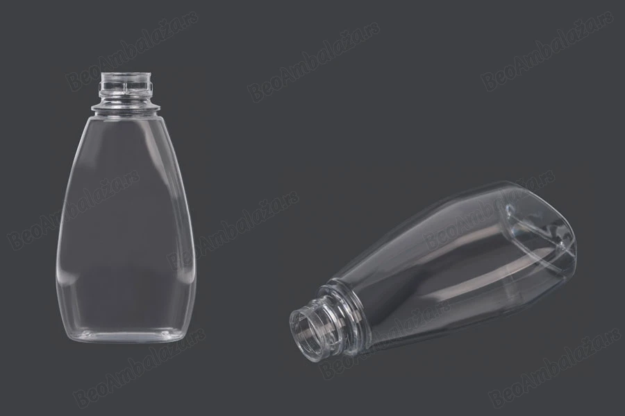 Plastična providna flaša 370mL za kečap, senf, med-
