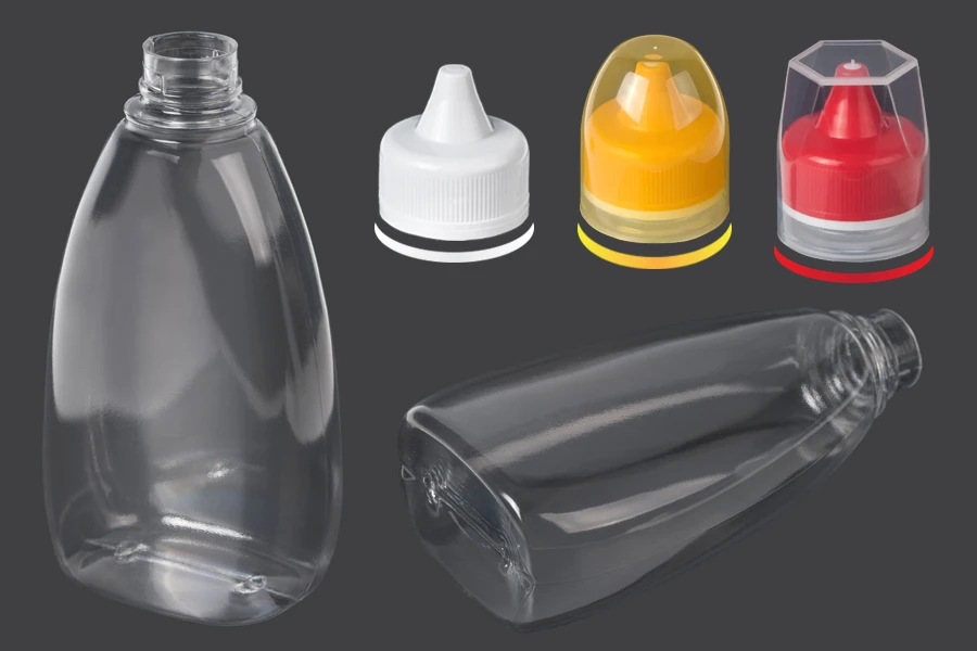 Providna plastična flaša 715mL za kečap, senf ili med-dimenzije_slike