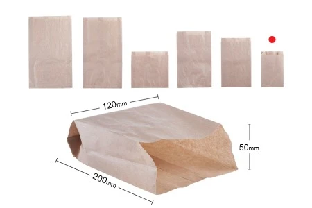 Kraft braon papirna kesa 120x50x200mm bez prozora - 100 kom-2