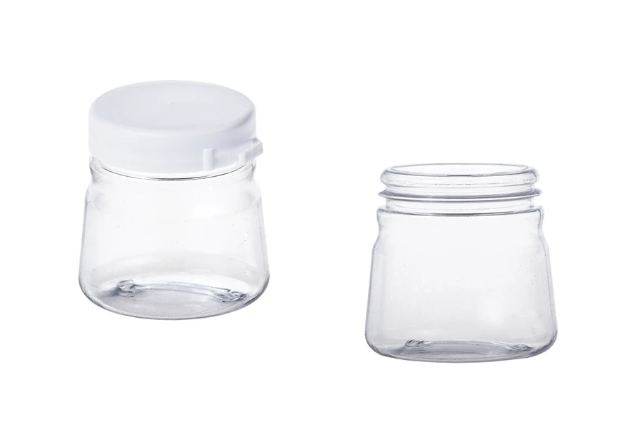 Plastična providna kutijica 50mL sa belim sigurnosnim zatvaračem - 12 kom Plastična providna kutijica 50mL sa belim sigurnosnim zatvaračem - 12 kom