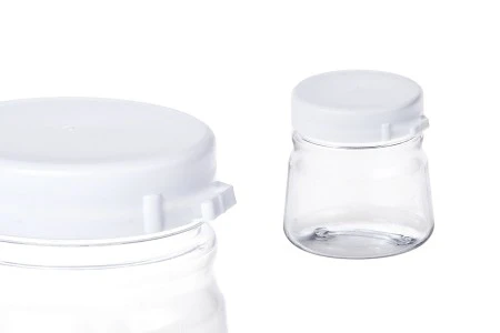 Plastična providna kutijica 50mL sa belim sigurnosnim zatvaračem - 12 kom-2