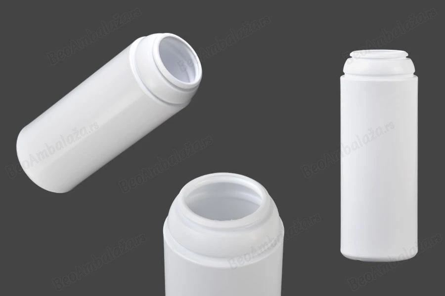 Plastična bela flašica od 100mL bez zatvarača, za puder i talkove - 12 kom-slika_proizvoda