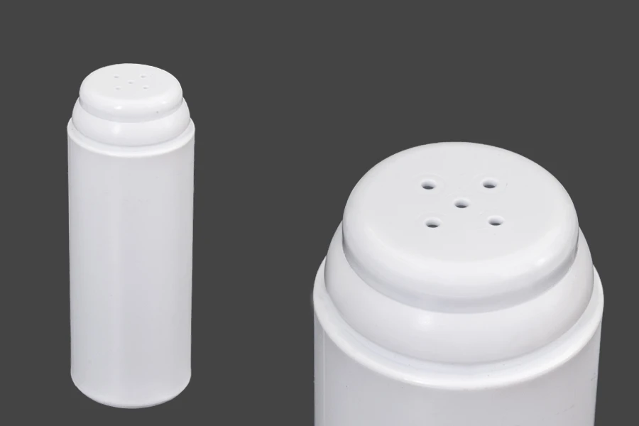 Plastična bela flašica od 100mL bez zatvarača, za puder i talkove - 12 kom Plastična bela flašica od 100mL bez zatvarača, za puder i talkove - 12 kom