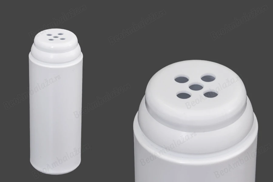 Plastična bela flašica od 100mL bez zatvarača, za puder i talkove - 12 kom-grupa_slika