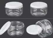 Plastična providna kutijica 180mL sa belim sigurnosnim zatvaračem - 12 kom Plastična providna kutijica 180mL sa belim sigurnosnim zatvaračem - 12 kom