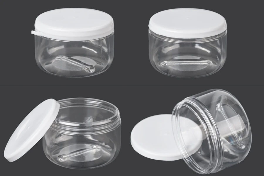 Plastična providna kutijica 180mL sa belim sigurnosnim zatvaračem - 12 kom Plastična providna kutijica 180mL sa belim sigurnosnim zatvaračem - 12 kom