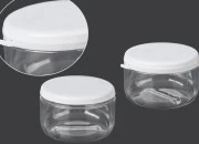Plastična providna kutijica 180mL sa belim sigurnosnim zatvaračem - 12 kom Plastična providna kutijica 180mL sa belim sigurnosnim zatvaračem - 12 kom