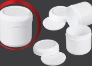 Plastična bela kutijica 100mL, sa plastičnim belim zatvaračem i međupoklopcem - 12 kom Plastična bela kutijica 100mL, sa plastičnim belim zatvaračem i međupoklopcem - 12 kom
