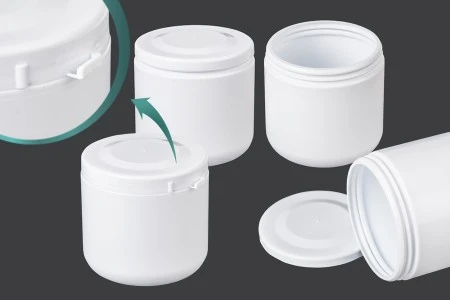 Plastična kutija 250mL sa belim sigurnosnim zatvaračem - 12 kom-1