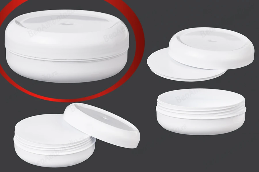 Plastična ravna kutijica 100mL sa zatvaračem i međupoklopcem - 12 kom-slika_proizvoda