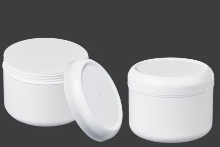 Plastična bela kutija 250mL sa zatvaračem i međupoklopcem - 12 kom-3
