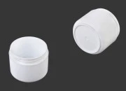 Plastična bela kutija sa duplim dnom 150mL, sa zatvaračem i međupoklopcem - 12 kom Plastična bela kutija sa duplim dnom 150mL, sa zatvaračem i međupoklopcem - 12 kom