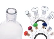 Okrugla staklena flaša 200mL