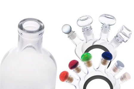 Okrugla staklena flaša 200mL-7