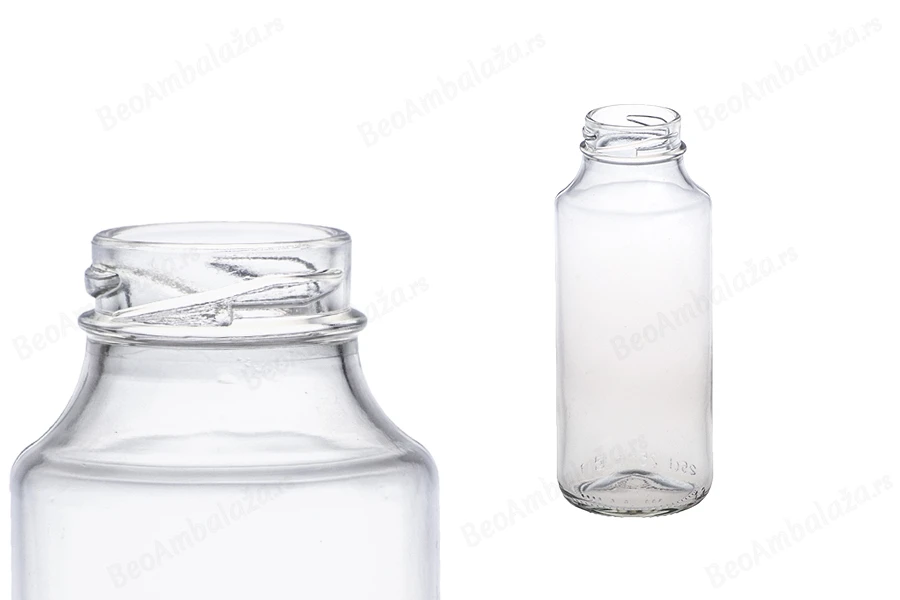 Staklena flašica za sokove 250mL-dimenzije_slike