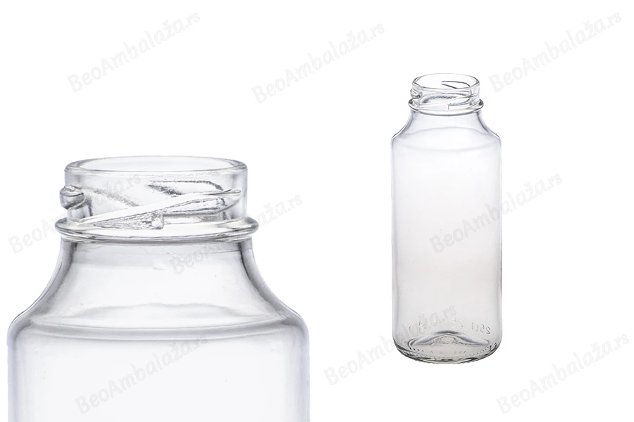 Staklena flašica za sokove 250mL-dimenzije_slike