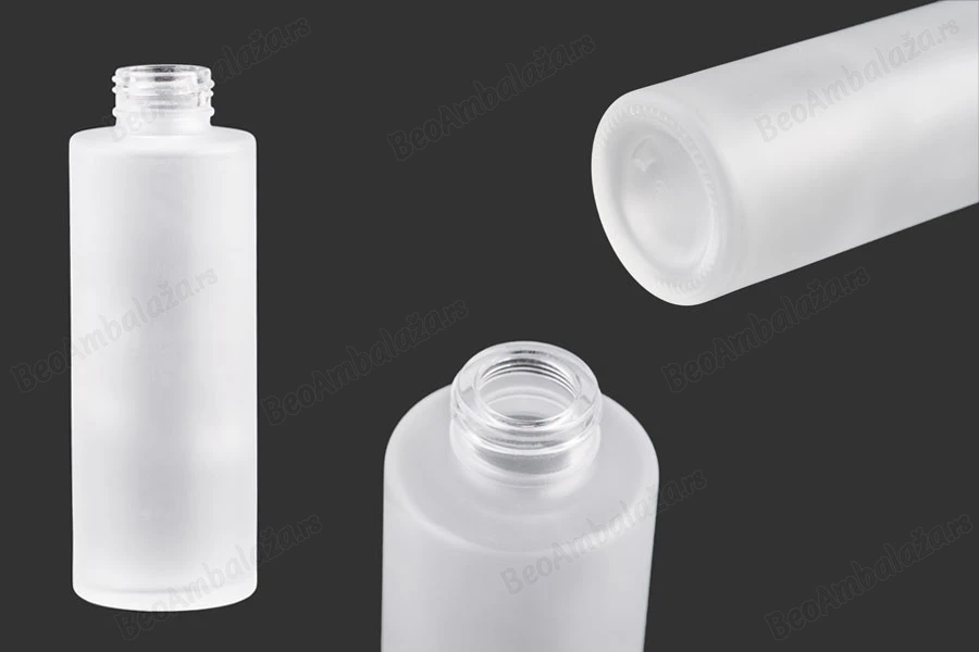 Staklena bočica od peskiranog stakla, 100mL, PP24-slika_proizvoda