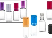 Staklena roll-on bočica 5mL sa staklenom kuglicom i zatvaračem u raznim bojama - 6 kom Staklena roll-on bočica 5mL sa staklenom kuglicom i zatvaračem u raznim bojama - 6 kom