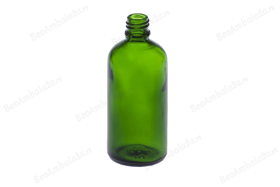 Staklena zelena bočica 100mL za ulje-dimenzije_slike