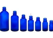 Plava staklena bočica za etarska ulja 20mL, sa grlom PP18 - bez zatvarača-grupa_slika