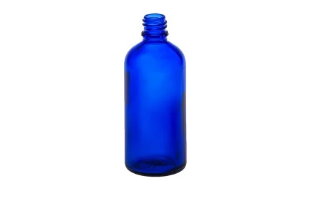 Staklena plava bočica 100mL za ulje-2