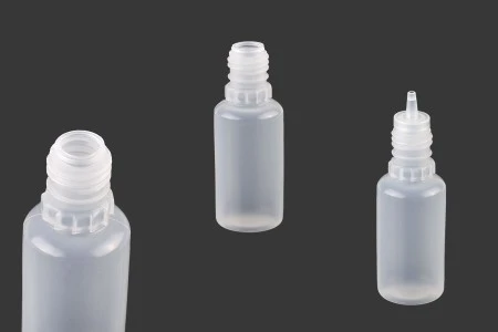 Plastična poluprovidna flašica 15mL sa crnim plastičnim zatvaračem CRC i plastičnom kapalicom, za elektronske cigarete - 50 kom-3