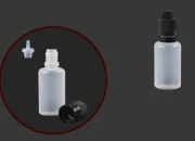 Plastična poluprovidna flašica 30mL sa crnim plastičnim zatvaračem CRC i plastičnom kapalicom, za elektronske cigarete - 50 kom Plastična poluprovidna flašica 30mL sa crnim plastičnim zatvaračem CRC i plastičnom kapalicom, za elektronske cigarete - 50 kom