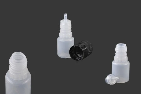 Plastična poluprovidna flašica 5mL sa crnim plastičnim zatvaračem CRC i plastičnom kapalicom, za elektronske cigarete - 50 kom-6