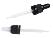 Pipeta od 50mL sa crnim i uskim sigurnosnim zatvaračem i crnom ili providnom gumicom - pojedinačno pakovanje-slika_proizvoda