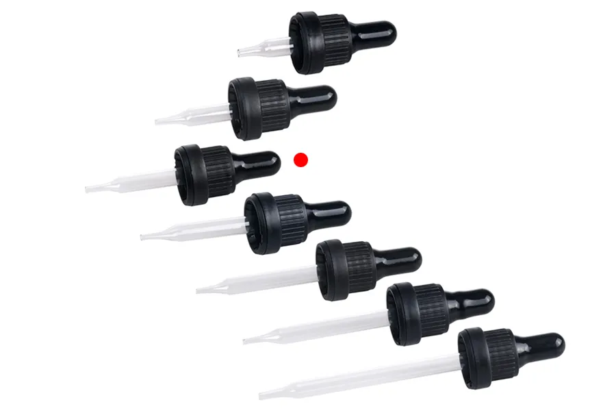 Pipeta od 15mL sa crnim i širokim sigurnosnim zatvaračem i crnom ili providnom gumicom - pojedinačno pakovanje-dimenzije_slike