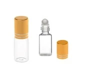 Staklena roll-on bočica 5mL sa staklenom kuglicom i zatvaračem u raznim bojama - 6 kom Staklena roll-on bočica 5mL sa staklenom kuglicom i zatvaračem u raznim bojama - 6 kom