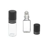 Staklena roll-on bočica 5mL sa staklenom kuglicom i zatvaračem u raznim bojama - 6 kom Staklena roll-on bočica 5mL sa staklenom kuglicom i zatvaračem u raznim bojama - 6 kom