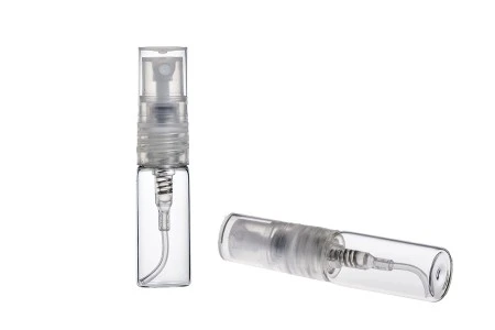 Staklena bočica za parfeme 3mL sa sprejom i plastičnim zatvaračem - 6 kom-1