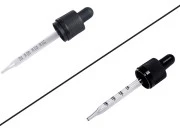 Pipeta od 50mL sa špicastim vrhom, sigurnosnim CRC zatvaranjem, oznakama za zapreminu i MAT ili sjajnom crnom gumicom - pojedinačno pakovanje-slika_proizvoda