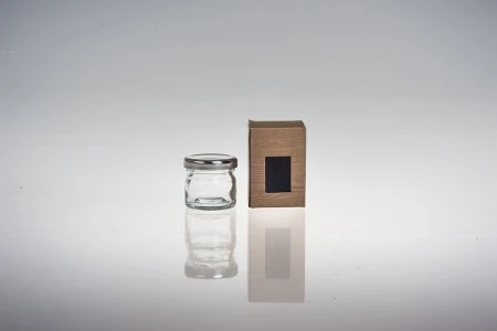 Kartonska kutija 45x45x65mm sa prozorom, u dezenu drveta, za teglice za kreme od 30mL i 40mL - 50 kom-6