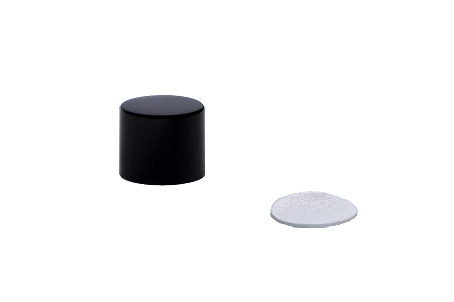 Aluminijumski UV srebrni, zlatni ili crni mat zatvarač PP 18mm sa unutrašnjim međupoklopcem Aluminijumski UV srebrni, zlatni ili crni mat zatvarač PP 18mm sa unutrašnjim međupoklopcem