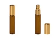 Staklena braon bočica 10mL za parfeme, sa sprejom i aluminijumskim zatvaračem - 6 kom Staklena braon bočica 10mL za parfeme, sa sprejom i aluminijumskim zatvaračem - 6 kom
