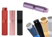Staklena flašica 8mL sa sprejom za parfem u aluminijumskoj futroli