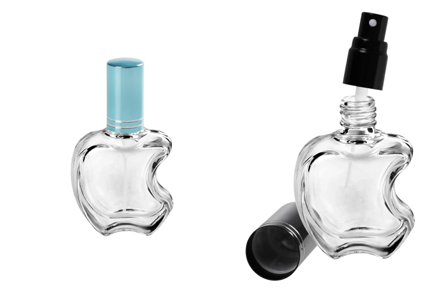 Bočica za parfeme 10mL, u obliku jabuke sa sprejom, sa aluminijumskim zatvaračem u više boja-grupa_slika