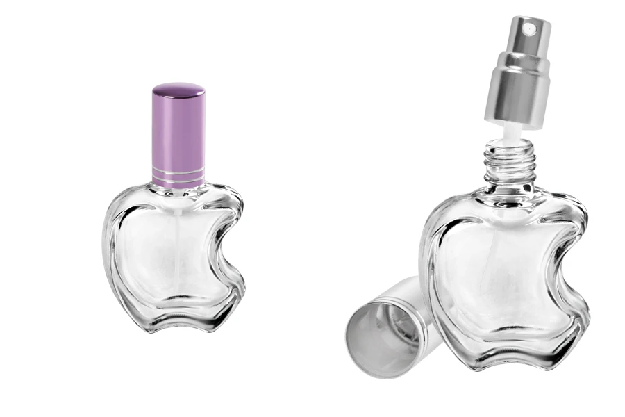 Bočica za parfeme 10mL, u obliku jabuke sa sprejom, sa aluminijumskim zatvaračem u više boja-grupa_slika